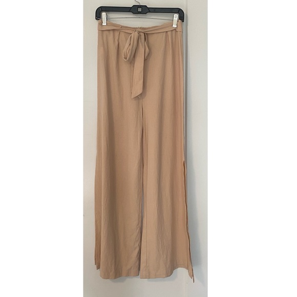 NWOT Wide Leg Pant with Snaps and Slit - Picture 2 of 16